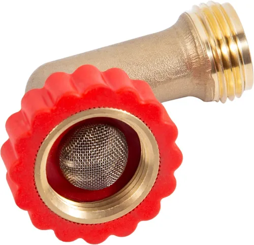 Vista 8 de Protector de manguera de latón sin plomo de 90 grados, adaptador de conexión giratoria rápida de 90°, conector de rosca de tamaño de rosca de 3/4