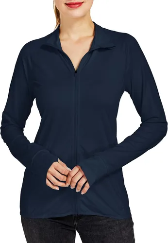 Vista 2 de Willit Camisas de manga larga para mujer, con protección solar UPF 50+, para correr, senderismo, atlética, con protección UV, ligera