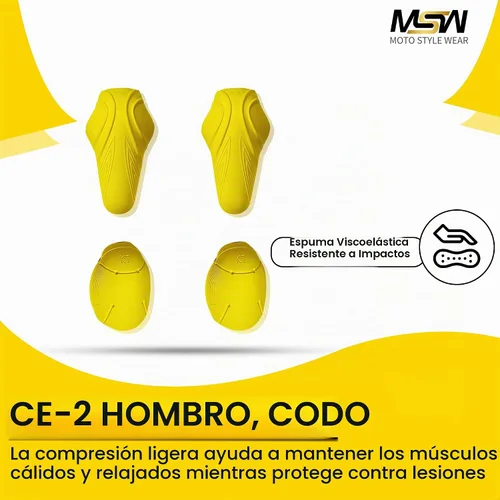 Vista 2 de Juego de 4 almohadillas de armadura con certificación CE Nivel 2 para codo y hombro, nivel 2 aprobado para hombre y protector de codos