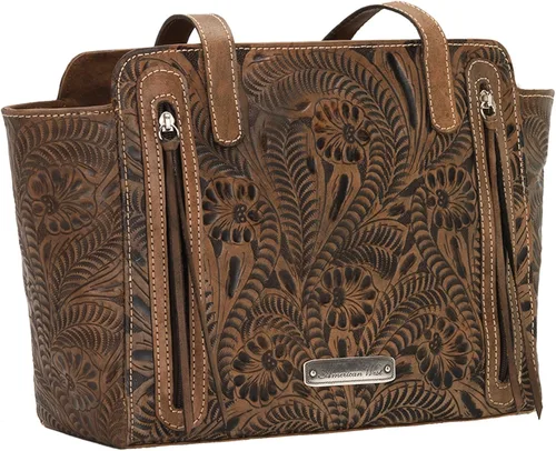 Vista 2 de American West Blue Ridge - Bolsa con cremallera superior con compartimento secreto