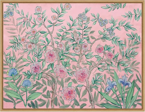 Vista 9 de Amanti Art Lienzo enmarcado para pared, 18 x 24 pulgadas, jardín francés rosa, por Julia Purinton, lienzo enmarcado para pared, obras de arte
