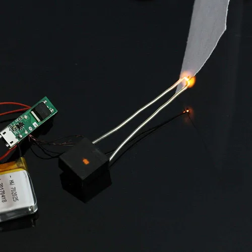Vista 2 de Generador de alto voltaje encendedor electrónico para encendedor de cigarrillos USB DC 3V-5V transformador de arco con accesorios de bobina
