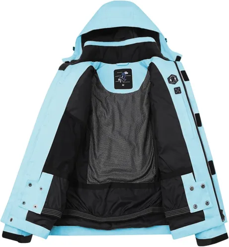 Vista 3 de PHIBEE Chaqueta de esquí transpirable impermeable para mujer