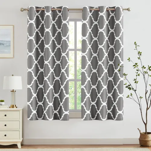 Vista 84 de Melodieux - Cortinas de bolsillo de moda marroquí para cocina, cafetería o baño, pequeñas ventanas