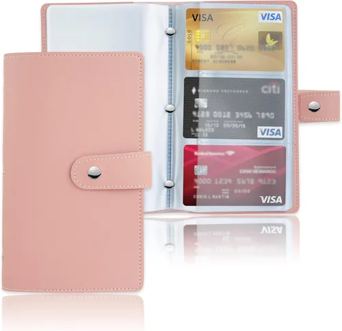 Vista 52 de lizimandu Libro Tarjetero para Tarjetas de Visita, Estuche Libro de Tarjetas de Visita de Cuero PU, Carpeta Organizadora para Tarjetas