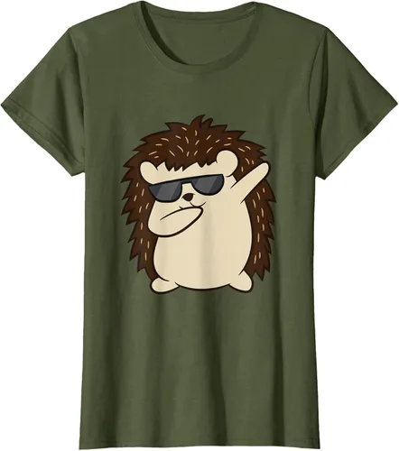 Vista 73 de Dabbing Hedgehog Funny Hedgehog Camiseta S