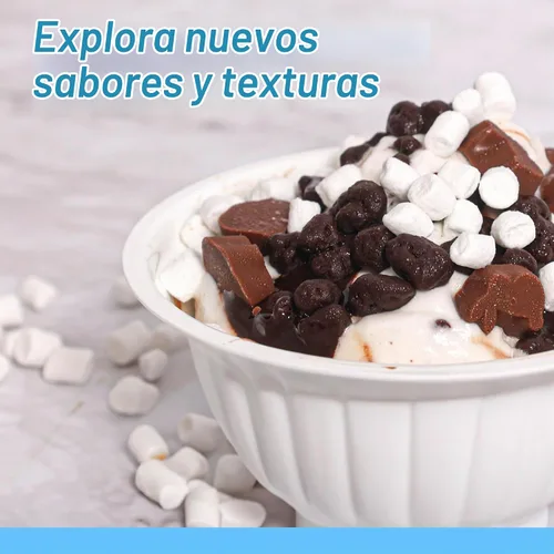 Vista 6 de Palm and Plenty Trocitos de malvavisco deshidratados Para cereales, chocolate caliente, cacao, helado y postres Golosinas dulces irresistibles