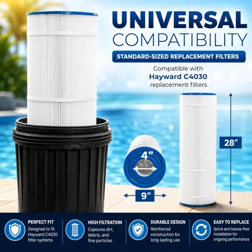 Vista 5 de XtremepowerUS Filtro de Cartucho de Piscina de 175 pies cuadrados para Piscina/Spa Enterrada, Filtro de Piscina para Piscinas de hasta 35,000 Galones