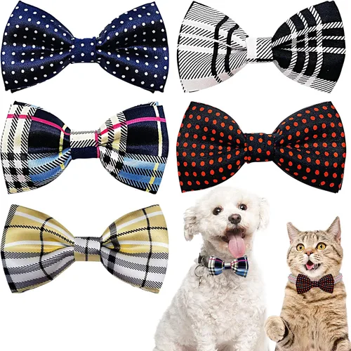 Vista 25 de PET SHOW Paquete de 8 pajaritas a cuadros para perros pequeños