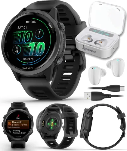 Vista 15 de Garmin Forerunner 570 42mm reloj inteligente avanzado GPS para correr y triatlón, pantalla AMOLED, entrenamiento y recuperación, aluminio azul
