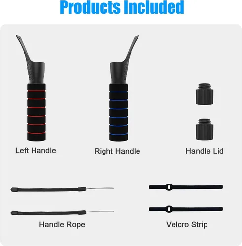 Vista 5 de AMVR Dual Handles Extension Grips for Meta Quest 2QuestRift S Controllers Playing Beat Saber
