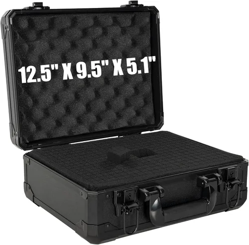 Vista 18 de Funda Protectora Rígida a Prueba de Golpes y Resistente al Agua con Inserción de Espuma Personalizada DIY para Cámara, Laptops, etc, 12.2 X 12.2 X
