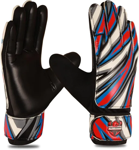 Vista 16 de FIGHTSENSE Guantes de portero de fútbol para niños y jóvenes, guantes de portero de fútbol, palma de látex de 4 mm, transpirable, antideslizante