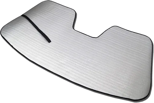 Vista 3 de RSS-270 - Parasol enrollable para parabrisas de automóvil, color plateado, juego de 1 pieza compatible con Nissan Leaf ZE0 2010-2017