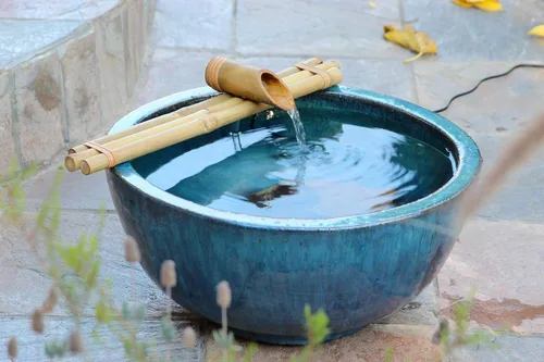 Vista 7 de Bamboo Accents Kit de fuente Zen de 18 pulgadas, tres brazos, bambú resistente a la división para bricolaje interior/exterior - para contenedores
