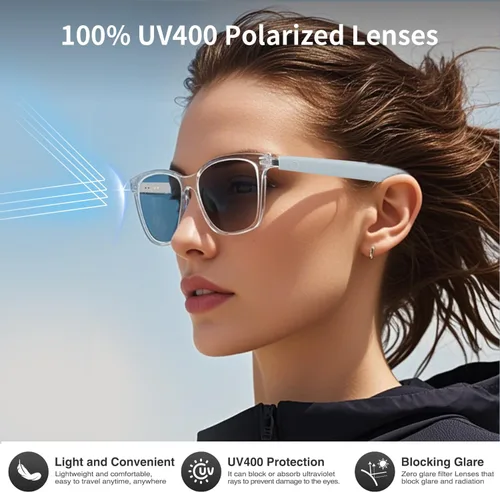 Vista 4 de Lentes inteligentes de traducción AI para hombres y mujeres, lentes que cambian de color, lentes de traducción en tiempo real, traducción de fotos