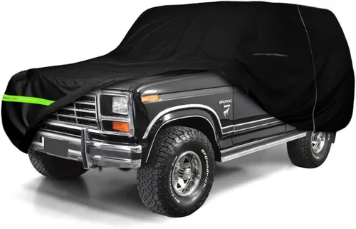 Vista 15 de Fundas impermeables para automóvil de repuesto para Ford Bronco 2021-2024 de 4 puertas, 6 capas para todo tipo de clima, cubierta de automóvil