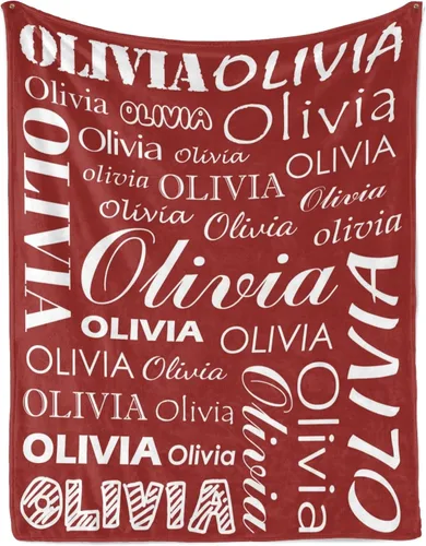 Vista 13 de Manta personalizada con nombre para niños y adultos, manta de franela personalizada con nombre