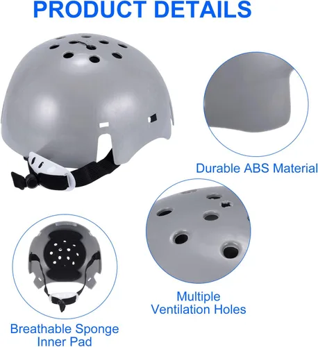 Vista 3 de uxcell 2 piezas de inserción de gorra de béisbol, de ABS, gorra de seguridad ligera con correa ajustable para protección de la cabeza