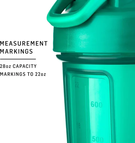 Vista 3 de BlenderBottle Classic V2 - Botella mezcladora perfecta para batidos de proteínas y antes del entrenamiento, 28 onzas (paquete de 2), botella