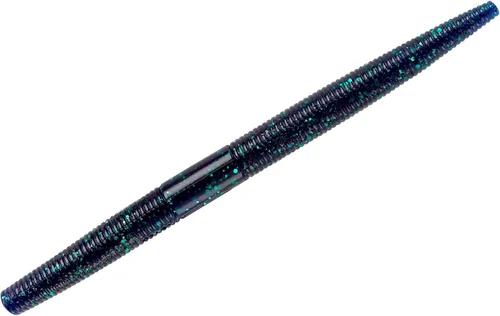 Vista 50 de Yum - Gusano de plástico blando Yum Dinger de 5 pulgadas, escamas azules y negras, 30 unidades Bicho Bama