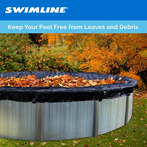 Vista 3 de SWIMLINE HYDROTOOLS - Red de hojas de invierno resistente para piscinas sobre el suelo, para piscinas redondas de 21 pies, tamaño de red de 24 pies