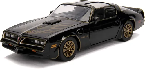 Vista 11 de Jada Smokey and The Bandit 1:24 1977 Pontiac Firebird Trans Am Coche de Fundición a Presión y Hebilla de Cinturón, Juguetes para Niños y Adultos