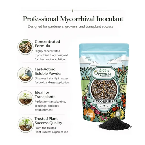 Vista 4 de Hongos micorrícicos OMRI - Potenciador orgánico de raíces para el éxito de las plantas, súper potente 20 cepas ECTO y ENDO mezcla para árboles