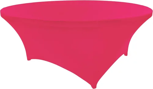 Vista 10 de Mantel de cóctel de elastano redondo de 24 pulgadas x 30 pulgadas de alto, color negro