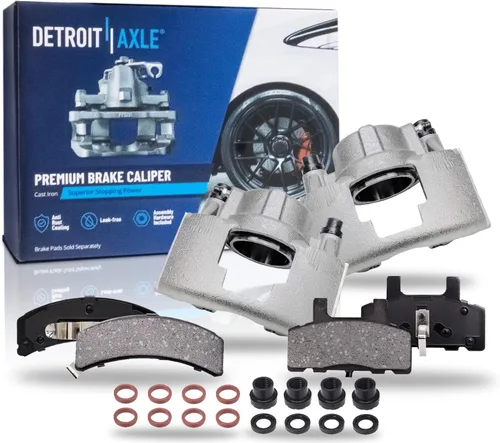 Vista 37 de Detroit Axle - Kit de freno trasero para Chrysler Town & Country Dodge Grand Caravan VW Routan, repuesto de pastillas de freno de cerámica