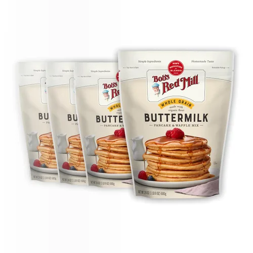 Vista 10 de Bob's Red Mill Mezcla de suero de leche integral para panqueques y waffles, 24 onzas