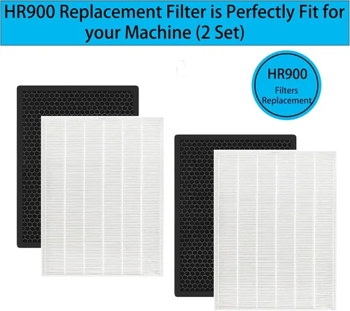 Vista 6 de HR900 - Kit de filtros de repuesto para purificador de aire para mascotas Winix HR900, parte de repuesto 1712-0093-00 filtro T y filtro U