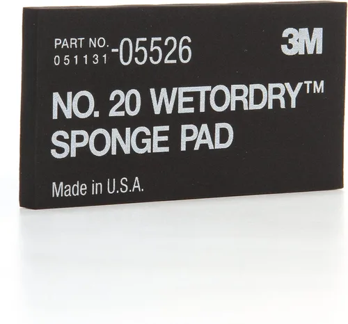 Vista 2 de 3M Wetordry esponja n.º 20 (2-3/4 pulgadas x 5-1/2 pulgadas x 3/8 pulgadas), 1, Negro