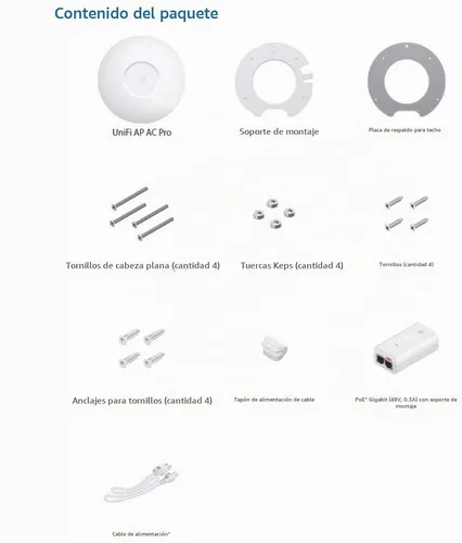 Vista 5 de Ubiquiti Networks Unifi 802.11ac Dual-Radio PRO Access Point (UAP-AC-PRO-US), Sencillo, Color blanco (Pack de 2)