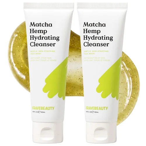 Vista 9 de KraveBeauty Limpiador Hidratante de Matcha y Cáñamo – Limpiador Facial Diario Suave Inspirado en Corea, Hidratante y No Agresivo, Cáñamo y Matcha