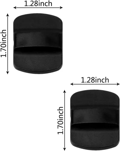Vista 2 de Bloque deslizante magnético de repuesto compatible con tapas magnéticas de vaso, tapas a prueba de derrames, para vasos, 2 piezas (negro y negro)