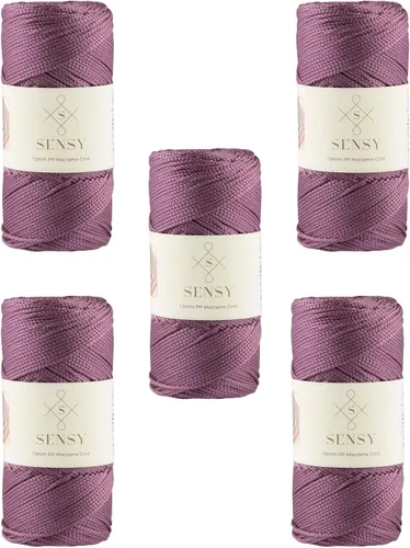 Vista 32 de Sensy Premium Cuerda de Poliéster 1.5mm (0.059 pulgadas) 164 Yardas Cuerda de Polipropileno 100% Cuerda de Macramé 1.5mm Cuerda para Bolsa