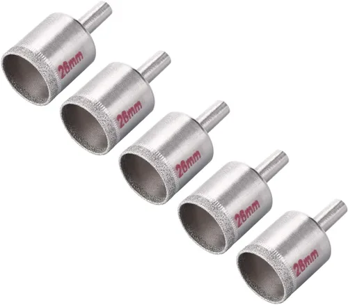 Vista 9 de uxcell Brocas de diamante de 0.157 in, sierras de agujero para azulejos de vidrio, porcelana, mármol, botellas de cerámica, ollas de ladrillo