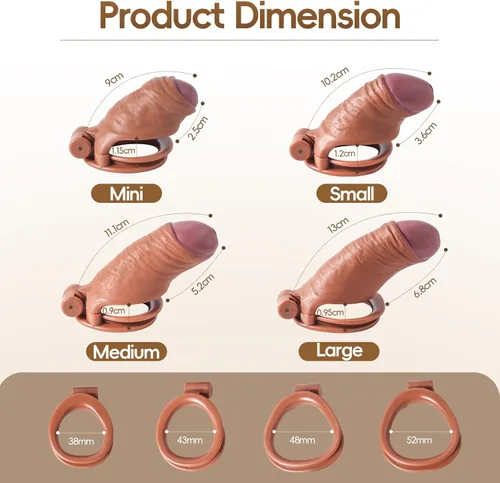 Vista 2 de Jaula de castidad masculina, dispositivos de castidad para hombres, jaula de resina de nailon, soporte de jaula de castidad, cinturón para adultos