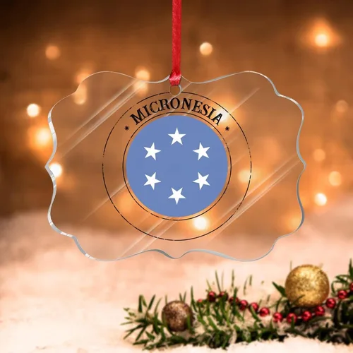 Vista 22 de Adornos de Navidad de Malasia, bandera de Malasia, adornos acrílicos, colgante para árbol de Navidad, bandera nacional, recuerdo del país