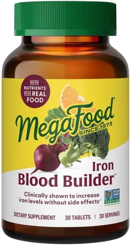 Vista 12 de MegaFood Suplemento de hierro constructor de sangre, apoyo energético