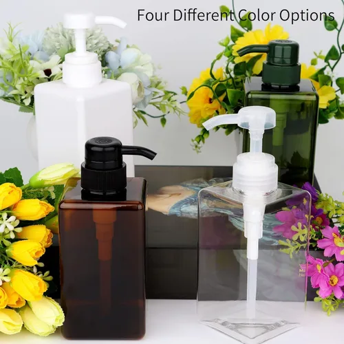 Vista 7 de Botellas dispensadoras de jabón recargables de alta calidad, conveniente y elegante dispensador para champú, loción, jabón o lavado de manos