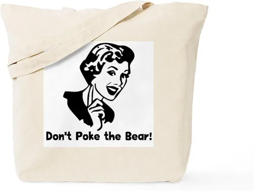 Vista 18 de CafePress B is for Bear Tote Bag Bolsa de asas de lona natural, bolsa de compras reutilizable