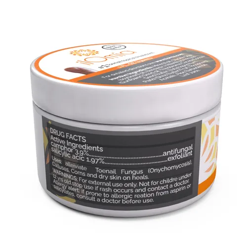 Vista 5 de Crema natural para hongos en las uñas de los pies - Para uñas dañadas, agrietadas, amarillentas y descoloridas - Botella de 1 onza - Fabricado