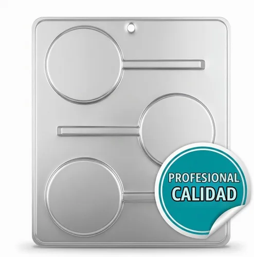 Vista 4 de Molde de caramelo de chocolate con piruleta de 3 pulgadas de diámetro 206