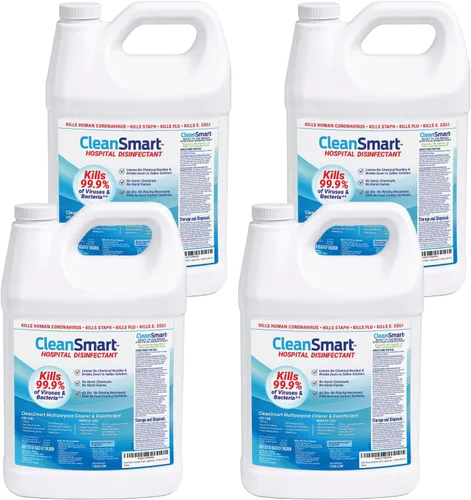 Vista 6 de CleanSmart Desinfectante hospitalario, mata el 99.9% de los virus y bacterias, tecnología de ácido hipocloroso, registrado por la EPA, 23 oz