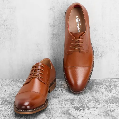 Vista 6 de Temeshu Zapatos de vestir para hombre, zapatos Oxford informales, zapatos formales de negocios