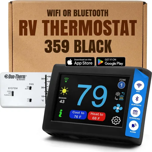 Vista 11 de MICRO-AIR EasyTouch - Termostato digital de repuesto para autocaravana, programable y confiable, habilitado para WiFi y Bluetooth, termostato