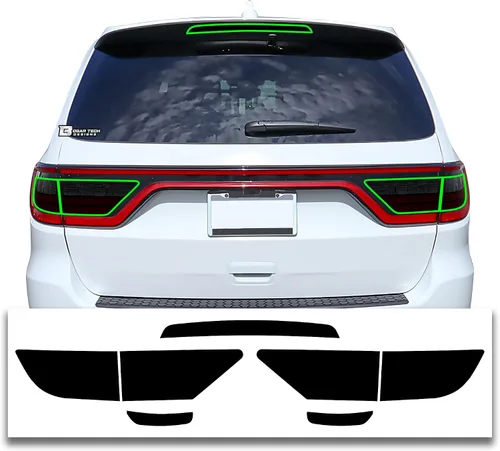 Vista 7 de BOGAR TECH DESIGNS Kit de tinte de luz de freno de tercera cola compatible con Dodge Durango 2014-2020, oscuro