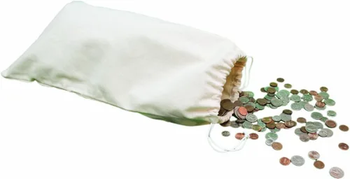 Vista 6 de UBICON Bolsas de monedas de tamaño mediano de 8 x 14 pulgadas con fondo